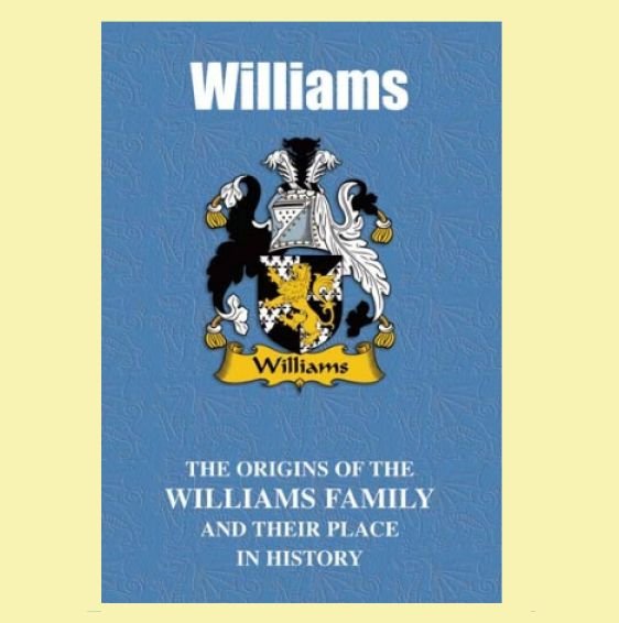 Image 0 of Williams Coat Of Arms History Welsh Family Name Origins Mini Book 