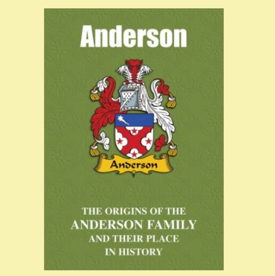 Image 0 of Anderson Coat Of Arms History English Family Name Origins Mini Book 