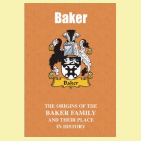 Image 0 of Baker Coat Of Arms History English Family Name Origins Mini Book 