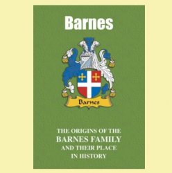 Barnes Coat Of Arms History English Family Name Origins Mini Book 