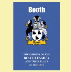 Booth Coat Of Arms History English Family Name Origins Mini Book 
