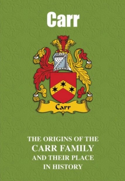 Image 2 of Carr Coat Of Arms History English Family Name Origins Mini Book 
