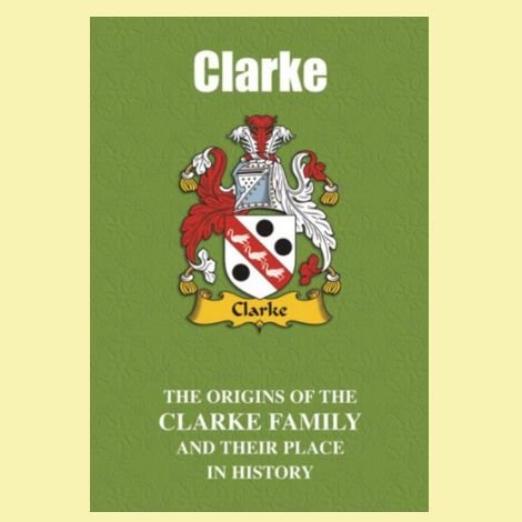 Image 0 of Clarke Coat Of Arms History English Family Name Origins Mini Book 