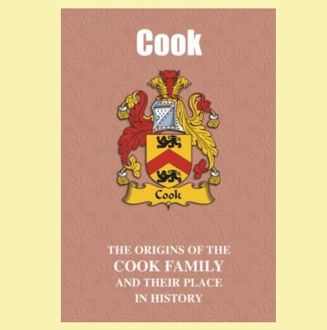 Image 0 of Cook Coat Of Arms History English Family Name Origins Mini Book 