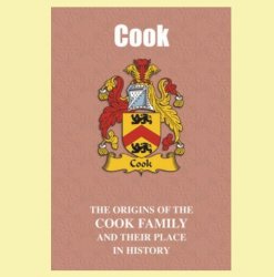 Cook Coat Of Arms History English Family Name Origins Mini Book 