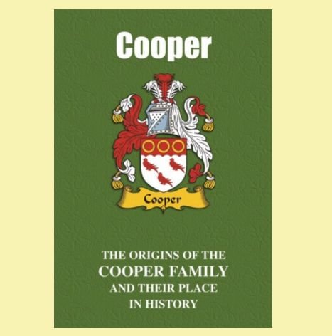 Image 0 of Cooper Coat Of Arms History English Family Name Origins Mini Book 