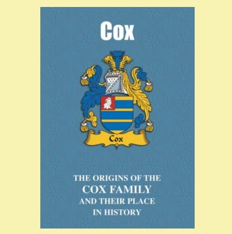 Image 0 of Cox Coat Of Arms History English Family Name Origins Mini Book 