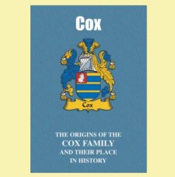 Cox Coat Of Arms History English Family Name Origins Mini Book 