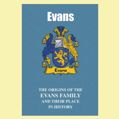 Image 0 of Evans Coat Of Arms History English Family Name Origins Mini Book 