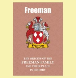 Freeman Coat Of Arms History English Family Name Origins Mini Book 