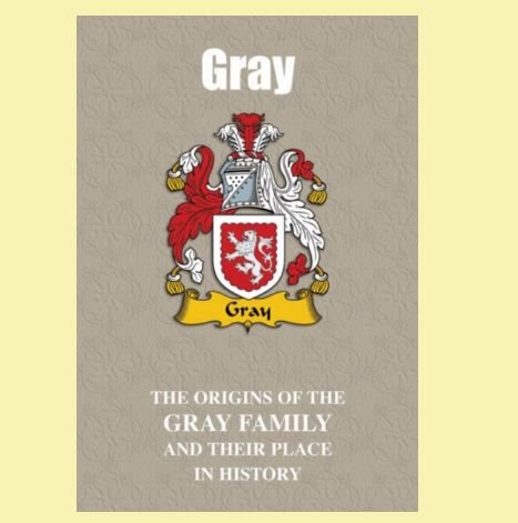 Image 0 of Gray Coat Of Arms History English Family Name Origins Mini Book 