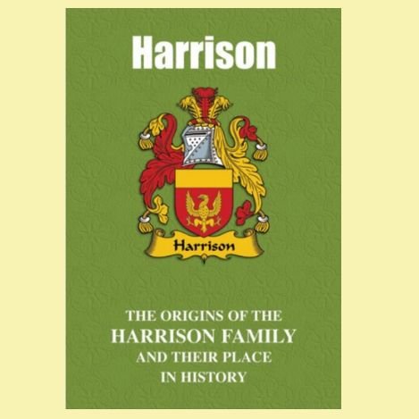 Image 0 of Harrison Coat Of Arms History English Family Name Origins Mini Book 