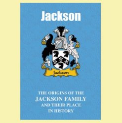Jackson Coat Of Arms History English Family Name Origins Mini Book 