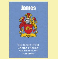 James Coat Of Arms History English Family Name Origins Mini Book 