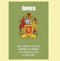 Jones Coat Of Arms History English Family Name Origins Mini Book 