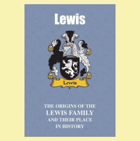 Image 0 of Lewis Coat Of Arms History English Family Name Origins Mini Book 