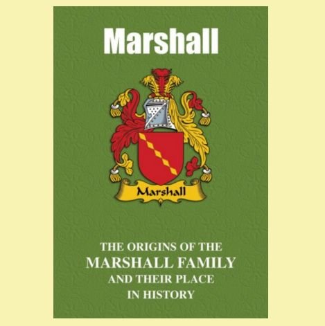 Image 0 of Marshall Coat Of Arms History English Family Name Origins Mini Book 