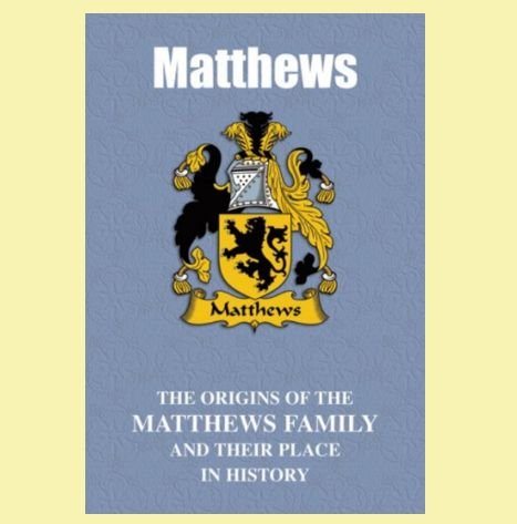 Image 0 of Matthews Coat Of Arms History English Family Name Origins Mini Book 