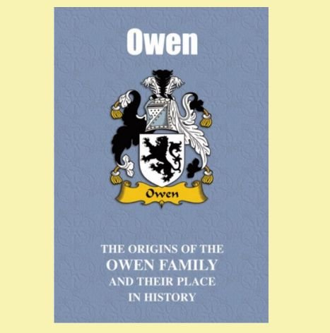 Image 0 of Owen Coat Of Arms History English Family Name Origins Mini Book 