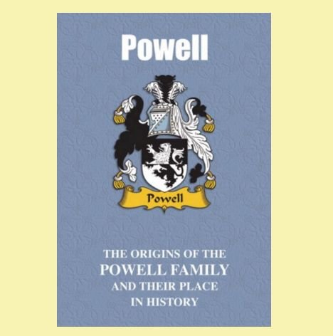 Image 0 of Powell Coat Of Arms History English Family Name Origins Mini Book 