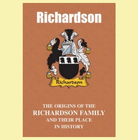 Image 0 of Richardson Coat Of Arms History English Family Name Origins Mini Book 