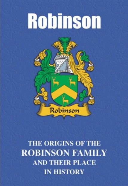 Image 2 of Robinson Coat Of Arms History English Family Name Origins Mini Book 
