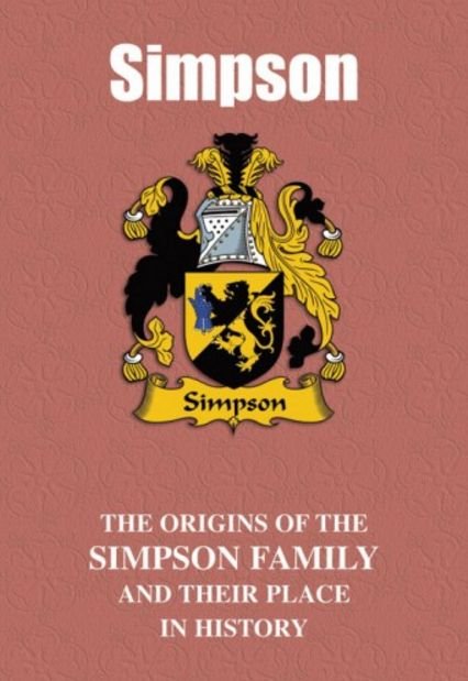 Image 2 of Simpson Coat Of Arms History English Family Name Origins Mini Book 