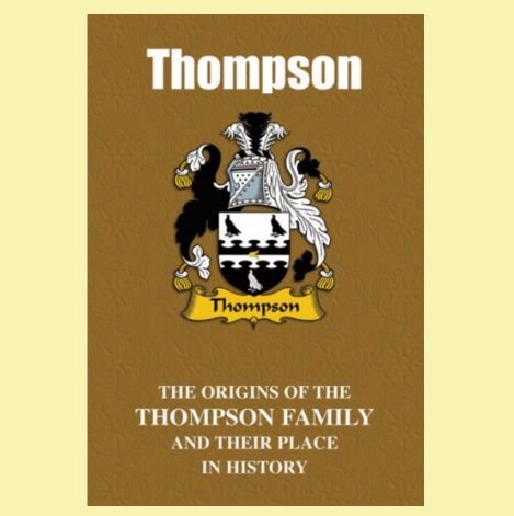 Image 0 of Thompson Coat Of Arms History English Family Name Origins Mini Book 
