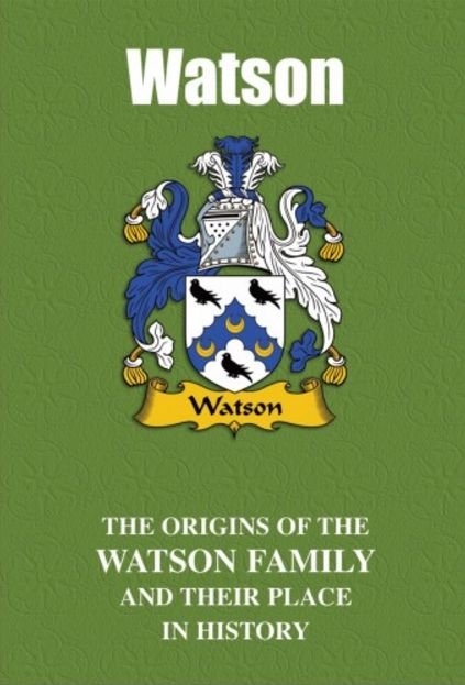 Image 2 of Watson Coat Of Arms History English Family Name Origins Mini Book 