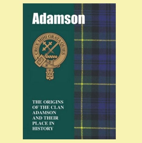 Image 0 of Adamson Clan Badge History Scottish Family Name Origins Mini Book 
