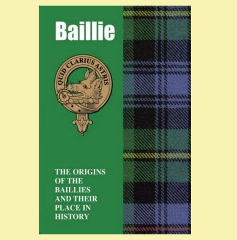 Image 0 of Baillie Clan Badge History Scottish Family Name Origins Mini Book 