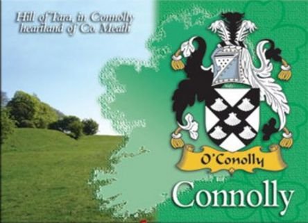 Image 1 of Connolly Coat of Arms Irish Family Name Fridge Magnets Set of 2