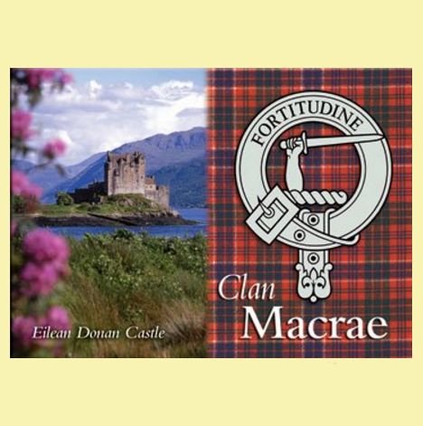 Image 0 of MacRae Clan Badge Scottish Family Name Fridge Magnets Set of 4