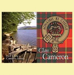 Cameron Clan Badge Scottish Family Name Fridge Magnets Set of 2