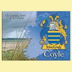 Coyle Coat of Arms Irish Family Name Fridge Magnets Set of 10