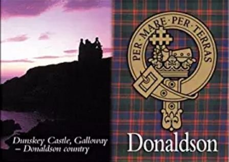 Image 1 of Donaldson Clan Badge Scottish Family Name Fridge Magnets Set of 10