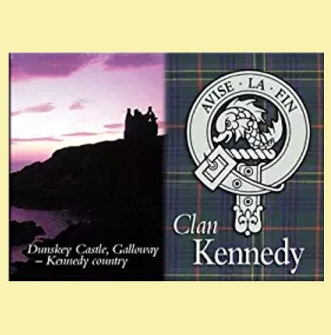 Image 0 of Kennedy Clan Badge Scottish Family Name Fridge Magnets Set of 10