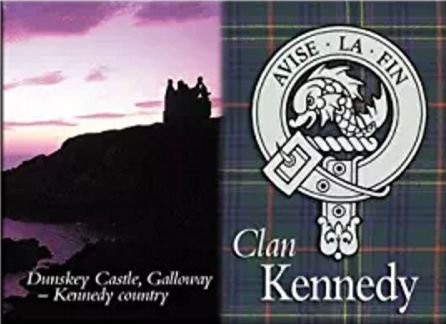 Image 1 of Kennedy Clan Badge Scottish Family Name Fridge Magnets Set of 10