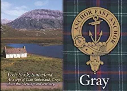 Image 1 of Gray Clan Badge Scottish Family Name Fridge Magnets Set of 10