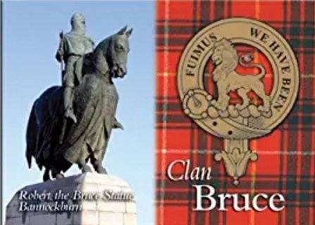 Image 1 of Bruce Clan Badge Scottish Family Name Fridge Magnets Set of 2