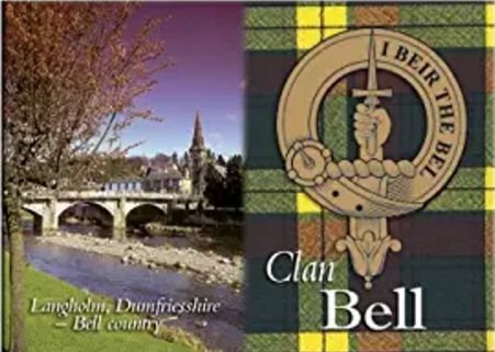 Image 1 of Bell Clan Badge Scottish Family Name Fridge Magnets Set of 2