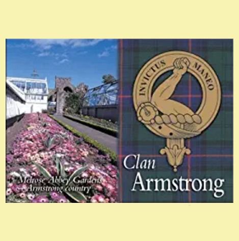 Image 0 of Armstrong Clan Badge Scottish Family Name Fridge Magnets Set of 2
