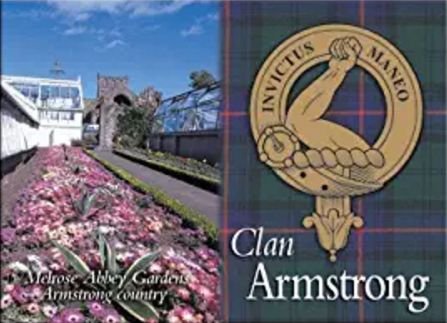 Image 1 of Armstrong Clan Badge Scottish Family Name Fridge Magnets Set of 2