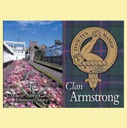 Armstrong Clan Badge Scottish Family Name Fridge Magnets Set of 2