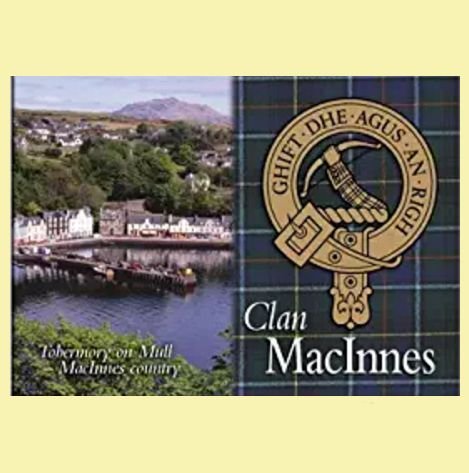 Image 0 of MacInnes Clan Badge Scottish Family Name Fridge Magnets Set of 10