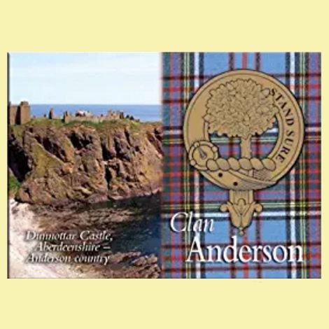 Image 0 of Anderson Clan Badge Scottish Family Name Fridge Magnets Set of 2
