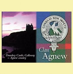 Agnew Clan Badge Scottish Family Name Fridge Magnets Set of 2