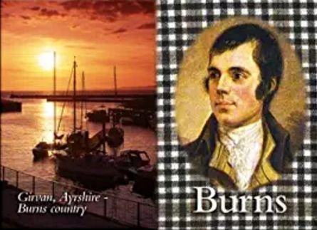 Image 1 of Burns Family Name Picture Fridge Magnets Set of 2
