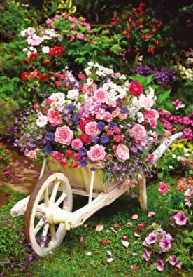 Image 1 of Garden Flowers Nature Themed Maestro Wooden Jigsaw Puzzle 300 Pieces