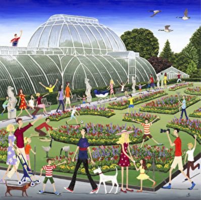 Image 1 of Kew Gardens Location Themed Maxi Wooden Jigsaw Puzzle 250 Pieces